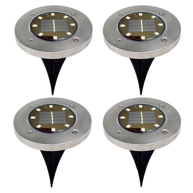 Garden Ground Lights Outdoor Led Solar Stake Landscape & Walkway Lights