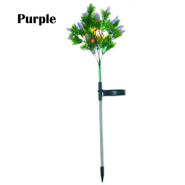 Garden Ground Lights Solar Led Landscape Christmas Pine Berry 15 Outdoor Lighting Accessories