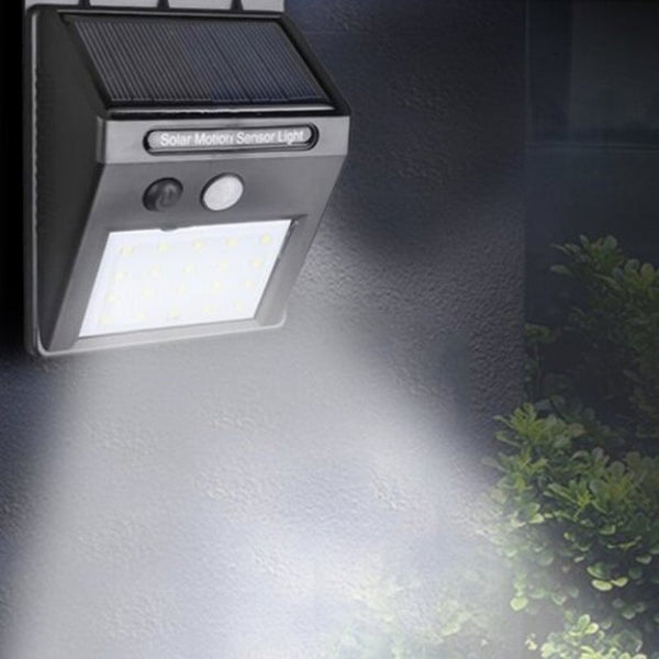 Solar Light 20 Led Human Body Induction Outdoor Garden Lamp Black Landscape & Walkway Lights