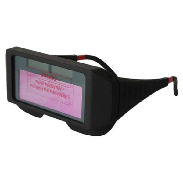 Solar Powered Auto Darkening Welding Glasses Black Welding Goggles