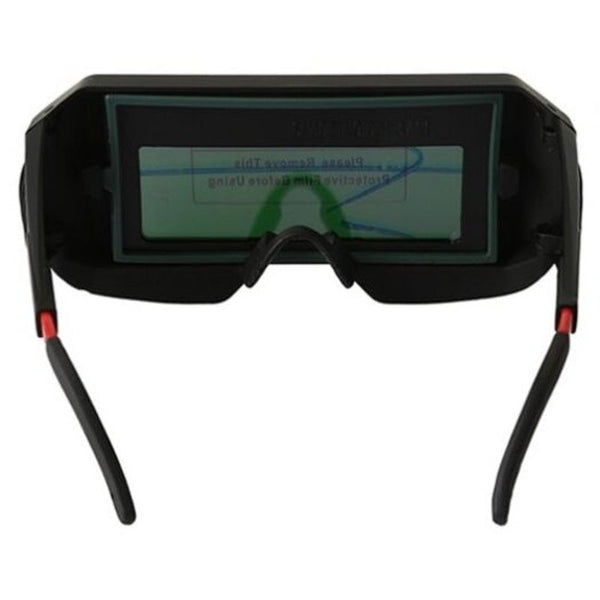Solar Powered Auto Darkening Welding Glasses Black Welding Goggles