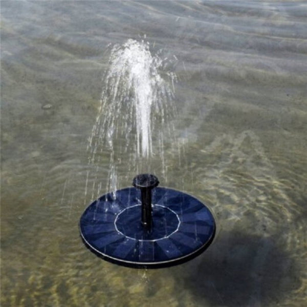 Solar Powered Floating Bath Fountain Pump Black Outdoor Fountains