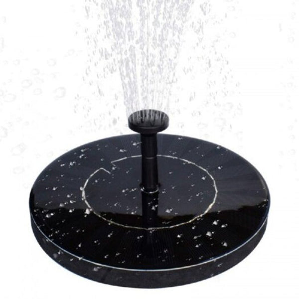 Solar Powered Floating Bath Fountain Pump Black