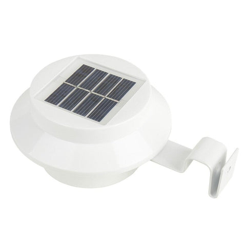 Solar Powered Gutter Light Wall Lamp Leds Energy Saving Night Lights White Landscape & Walkway Lights