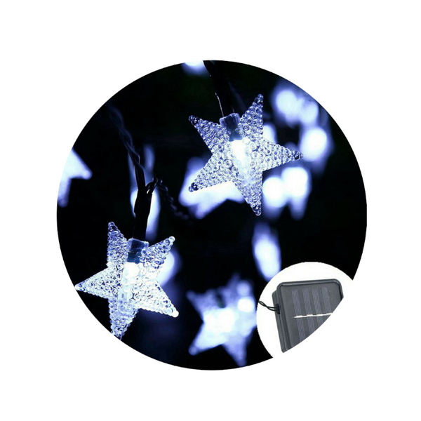 Solar Led Star Outdoor Garden Decorative String Lights