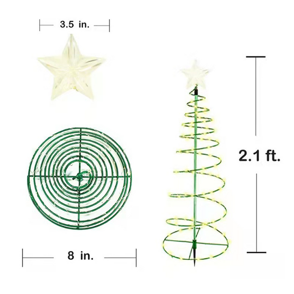 Solar Outdoor Christmas Tree Garden Lights Seasonal Decorations