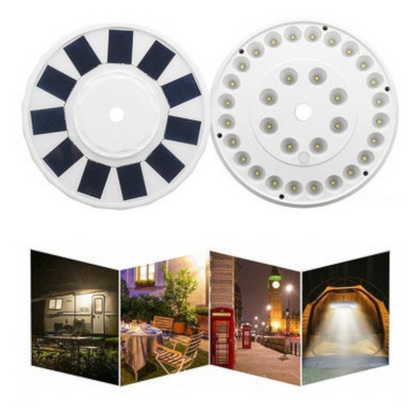 Solar Powered Light Outdoor 32 Led Flagpole Automatic Night Lamp Flag Pole