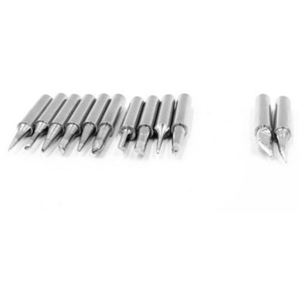 Soldering Iron Tip Set 12Pcs Silver Soldering Tips