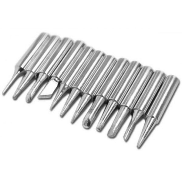 Soldering Iron Tip Set 12Pcs Silver Soldering Tips