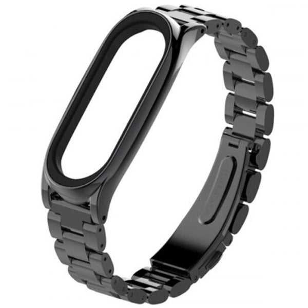 Solid Replacement Steel Wristband For Xiaomi Mi Band 3 Silver