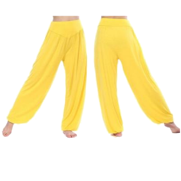 Solid Colour Cotton Soft Yoga Sports Dance Harem For Women Pants