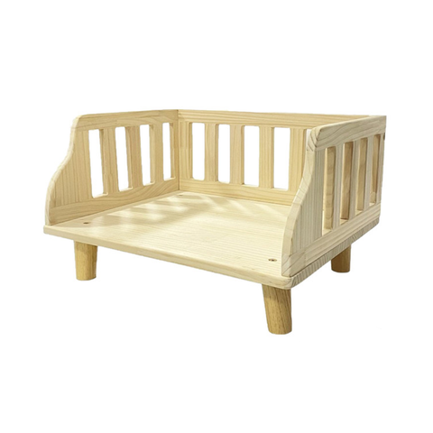 Ehc Solid Wood Pet Cat Dog Bed With Pet Beds