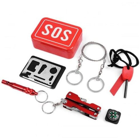 Sos Survival Kit Outdoor Emergency Tool Multi A