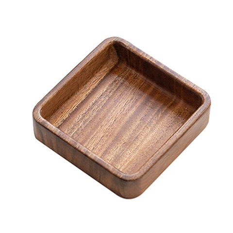 South American Walnut Wood Plate Japanese Square Tray Tableware Household Dinner Fruit Dishes Tea Creative Set