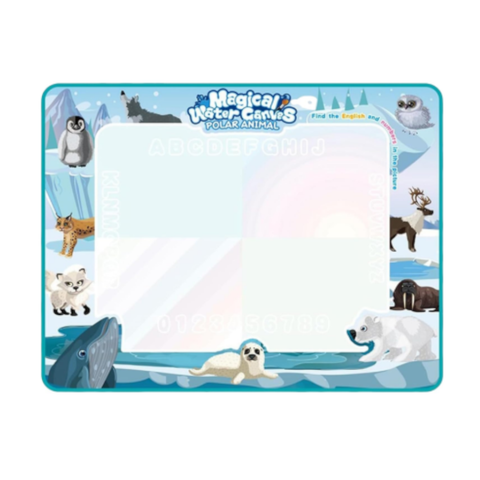 South And North Poles Giant Aqua Magic Doodle Mat 100X80cm Mess Free Reusable Water Drawing Pad For Creative Kids Other Drawing Supplies