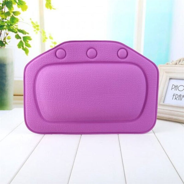 Spa Bath Pillow Home Bathtub Pvc Neck Cushion Purple Bath Pillows