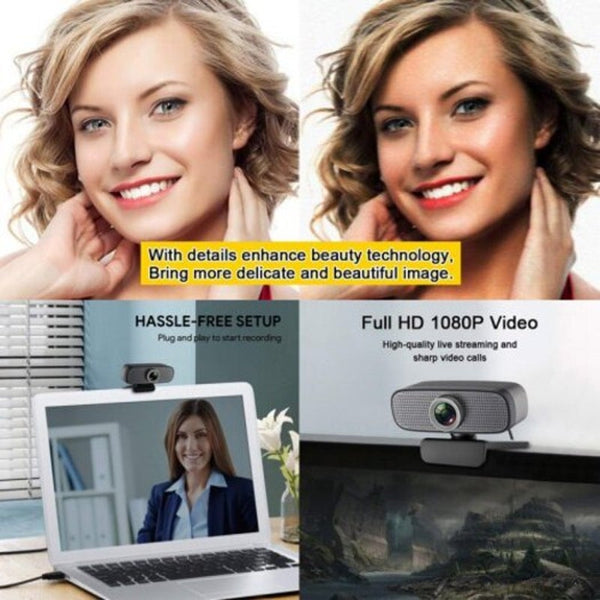 Spedal C927 Full Hd Webcam 1080P Beauty Live Streaming For Obs X Box Xsplit Skype Facebook Black