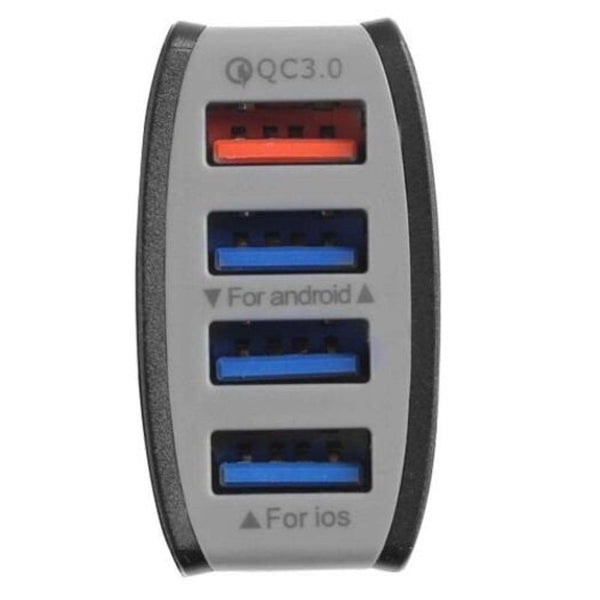 Qc3.0 Mobile Phone 4 Port Usb Black Chargers & Cradles