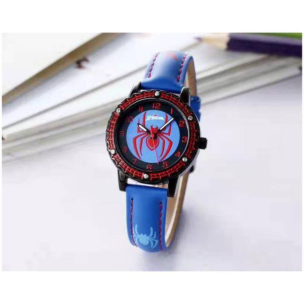 Veile Studios Creative Spiderman Watch Cartoon Character Quartz Luminous Pointer For Children Children's Watches