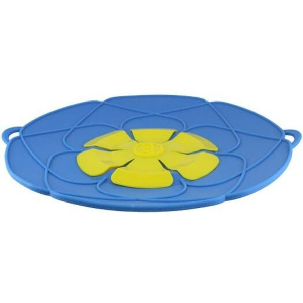 Spill Proof Dust Pot Cover Silicone Lid 26Cm Ocean Blue