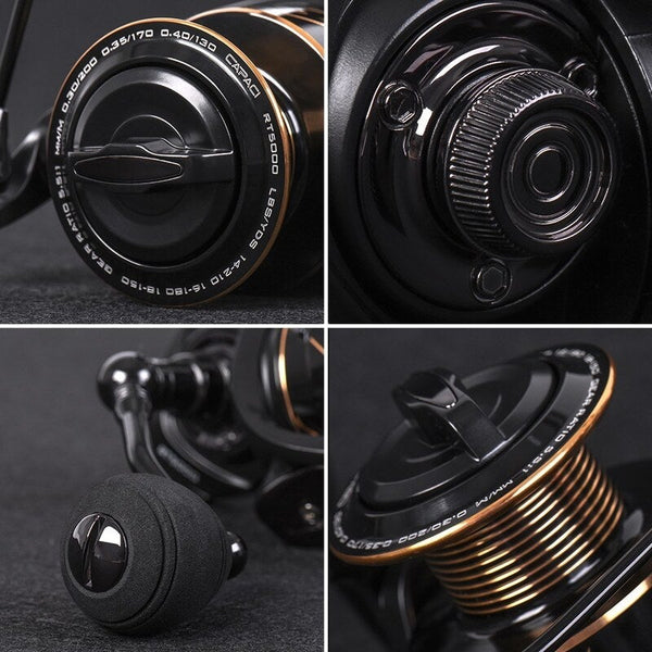 Spinning Fishing Reel 13Bb Bearing Balls Metal Boat Rock Wheel With Extra Spool 5 Reels