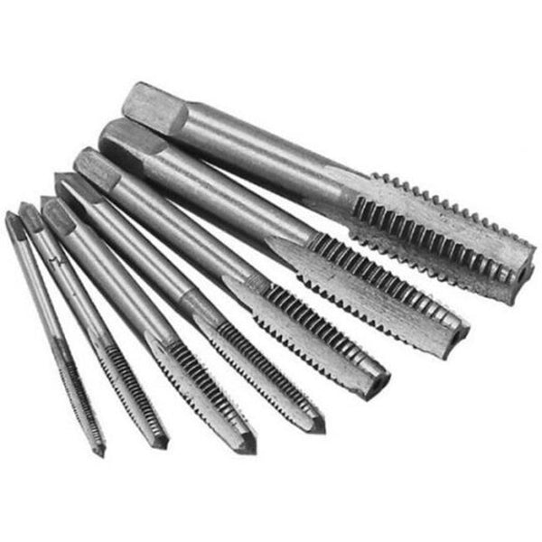 Spiral Point Straight Flute Square Shank Screw Thread Taps Silver