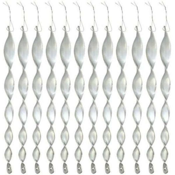 Spiral Reflective Guard Windproof Twist Wire Safe Bird Repellent Tool 12Pcs Silver Other Weed & Pest Control