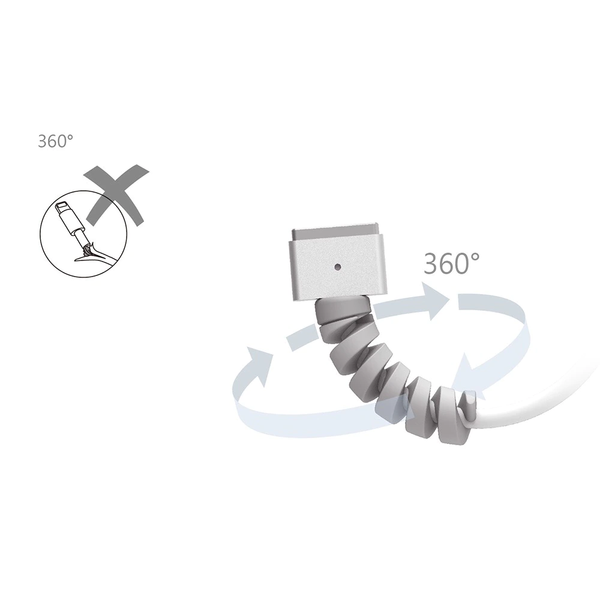 Spiral Cable Protector Silicone Bobbin Winder Wire Cord Organizer Cover Cables & Adapters