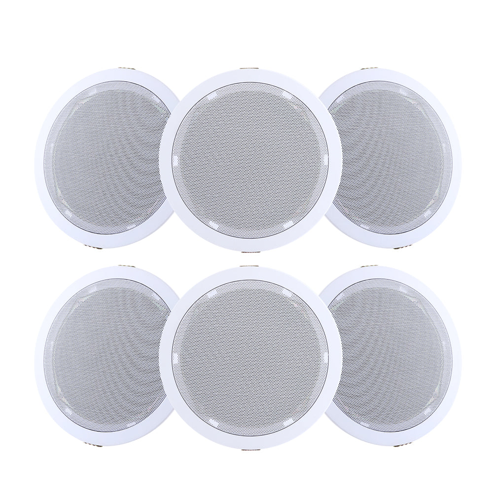 Giantz 6 Inch Ceiling Speakers Wall Home Audio Stereos Tweeter 6Pcs Home Speakers & Subwoofers