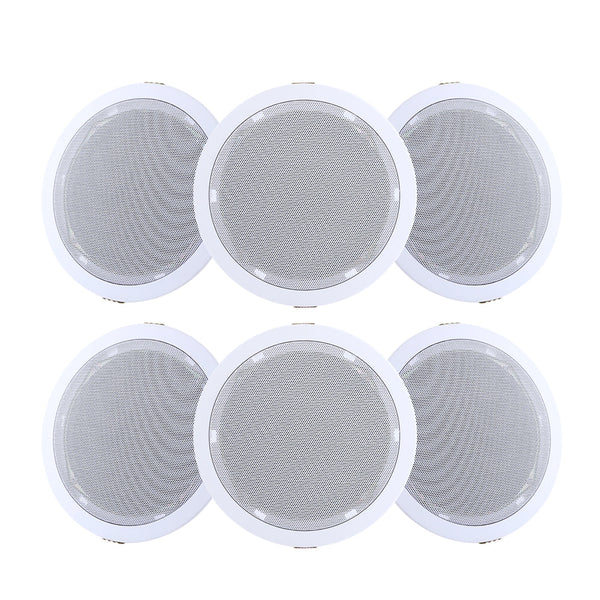 Giantz 6 Inch Ceiling Speakers Wall Home Audio Stereos Tweeter 6Pcs Home Speakers & Subwoofers