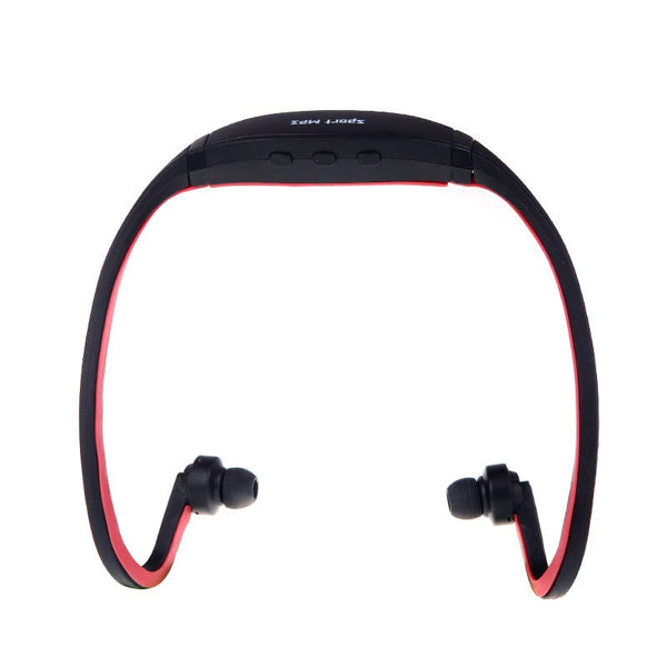 Sport Mp3 Wma Music Player Tf / Micro Sd Card Slot Headset Headphone Earphone Black Red Headsets
