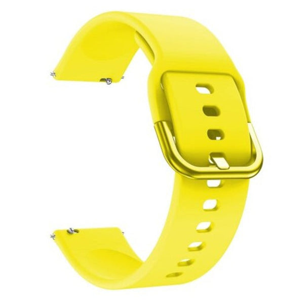Sport Silicone Watch Band Wrist Strap For Samsung Galaxy 42Mm / Active Yellow