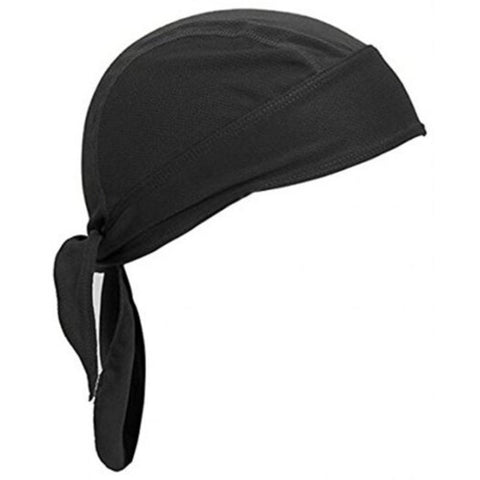 Sports Outdoor Quick Dry Unisex Adjustable Breathable Head Cover Black