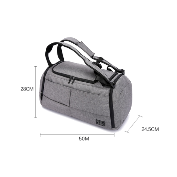 Sports Fitness Travel Handbag Shoulder Backpack Black Gym Bags