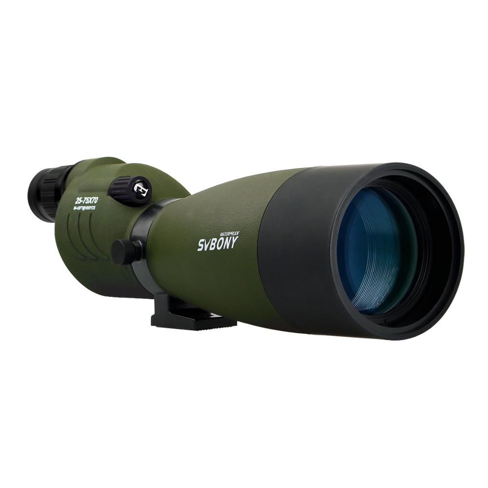 Spotting Scope 25 75X70 Zoom Telescope Sv17 Bak4 Prism Powerful Monocular Hunting Spyglass Waterproof Long Range Optics Binoculars & Monoculars