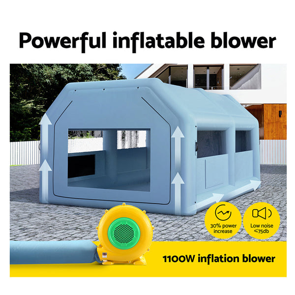 Giantz Inflatable Spray Booth 6X4m Car Paint Tent Filter System Blower Other Shop Equipment