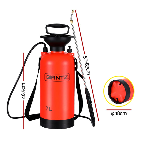 Giantz Weed Sprayer Pressure 7L Shoulder Garden Weed Sprayers