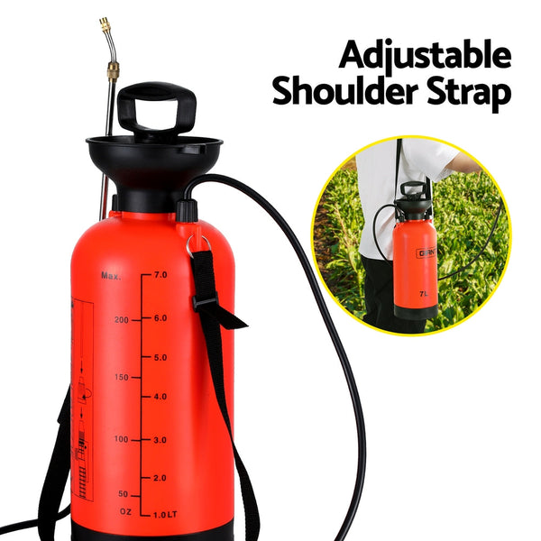 Giantz Weed Sprayer Pressure 7L Shoulder Garden Weed Sprayers