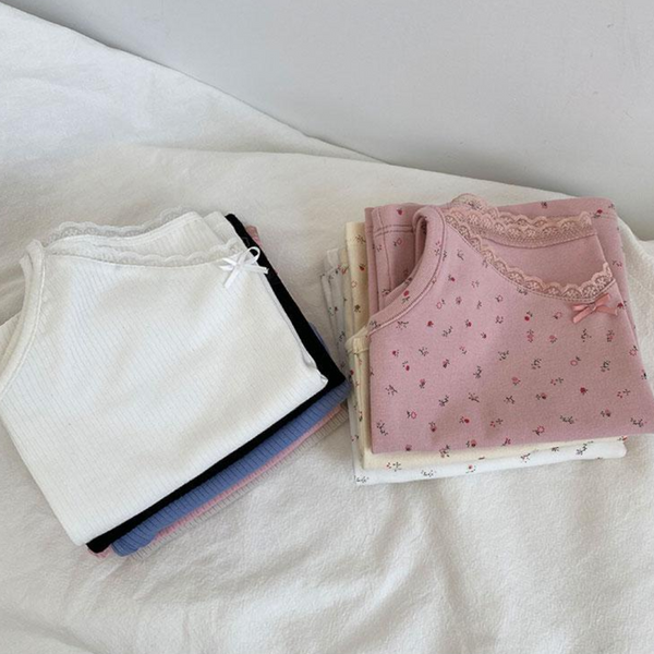 Spring Floral Camisole Crop Top Women Women Crop Tees