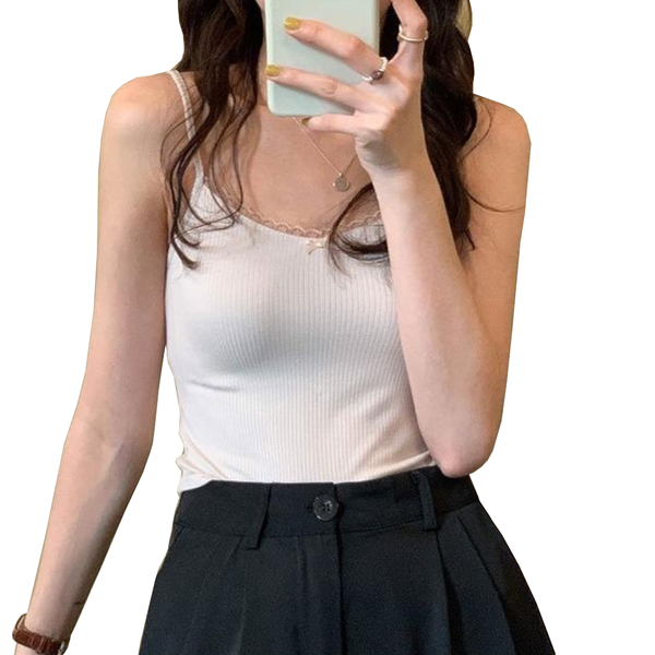 Spring Floral Camisole Crop Top Women Women Crop Tees