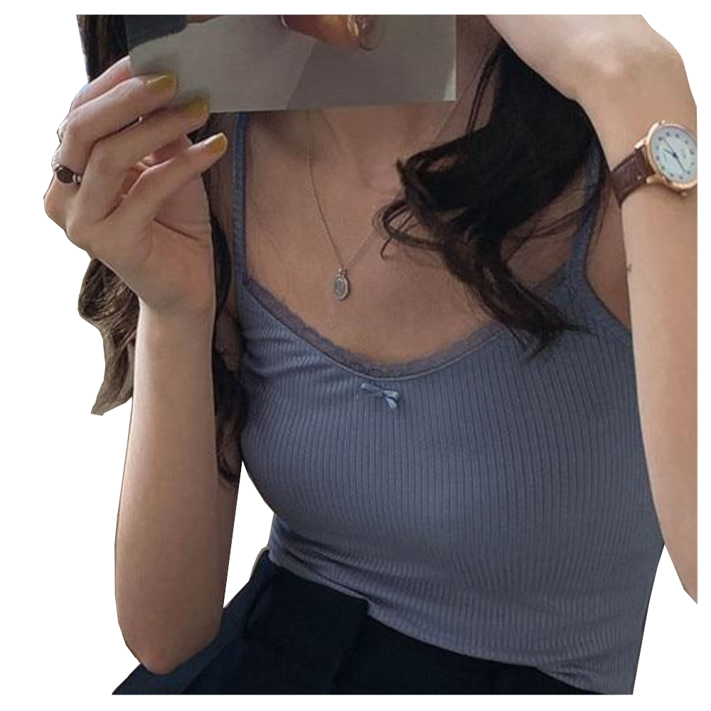 Spring Floral Camisole Crop Top Women Women Crop Tees