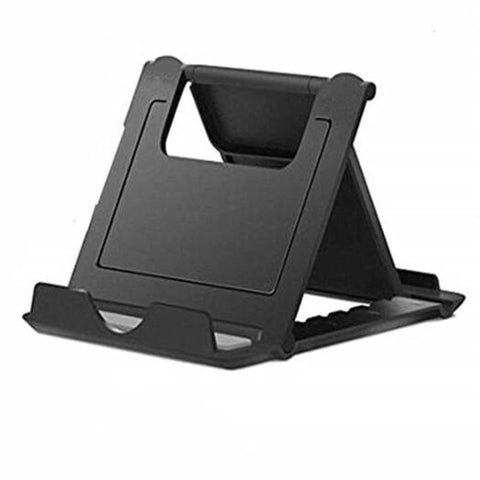 Square Foldable Plastic Phone Holder Black