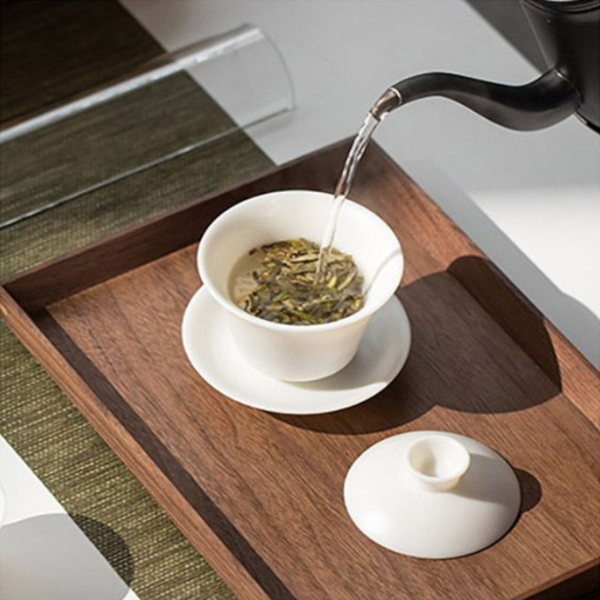 Square Walnut Wood Plate Dish Fruit Dishes Saucer Tea Tray Dessert Dinner Bread Storage Trays