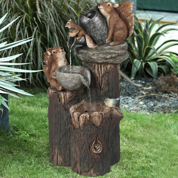 Duck Squirrel Model Statue Ornamental Multi Color Cascading Freestanding Decor Sculptures & Figurines