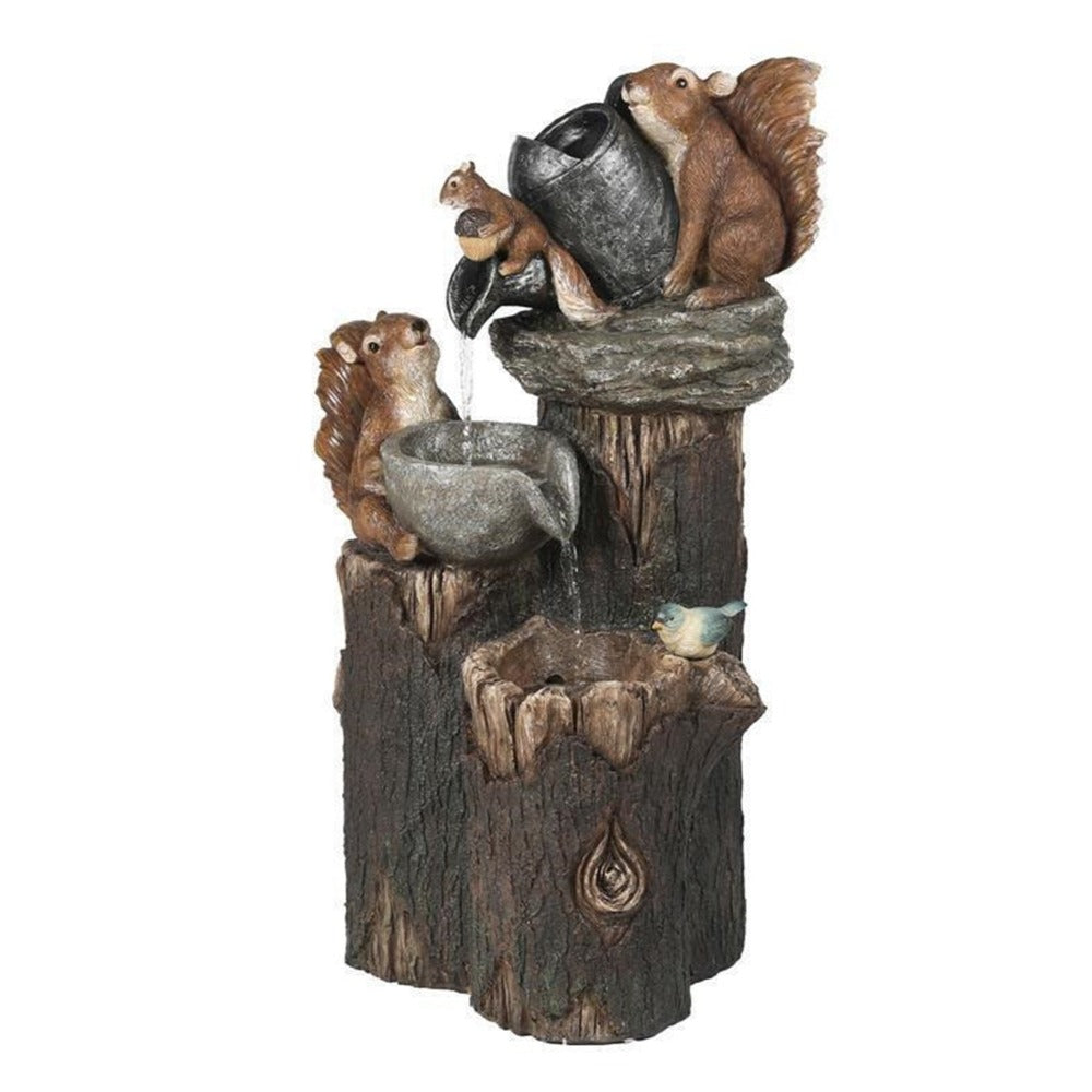 Duck Squirrel Model Statue Ornamental Multi Color Cascading Freestanding Decor Sculptures & Figurines