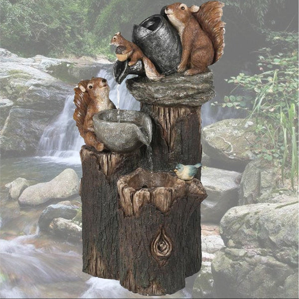 Duck Squirrel Model Statue Ornamental Multi Color Cascading Freestanding Decor Sculptures & Figurines