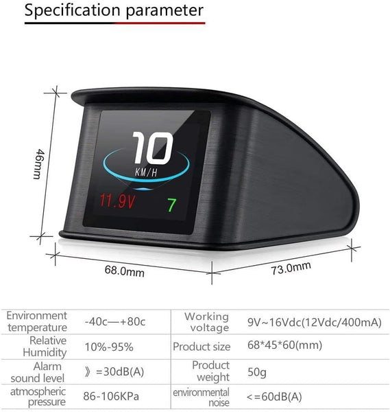 2.2 Inch Car Locator Technology Smart Digital Meter Tft Lcd Speed & Distance Display Over Low Voltage Alarm Km / Switch Other Instruments & Gauges