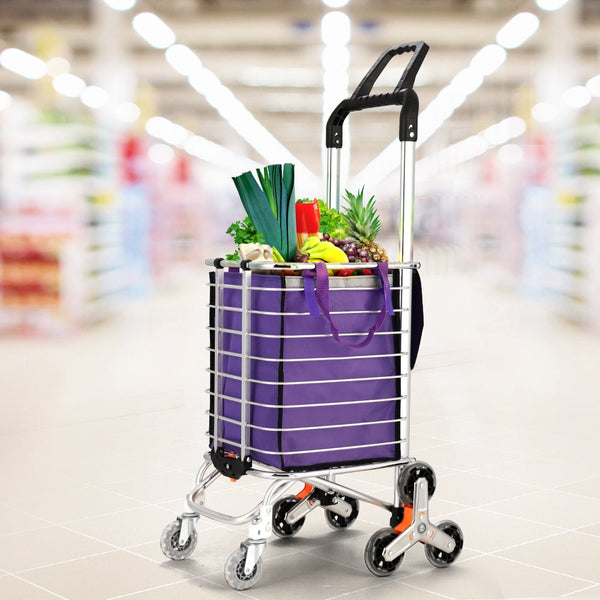 Emajin Foldable Shopping Cart Trolley 35L Grocery Bag Rolling Wheel Portable Kitchen Carts
