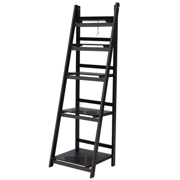 Artiss Display Shelf 5 Tier Ladder Stand Storage Book Shelves Rack Coffee Bookshelves