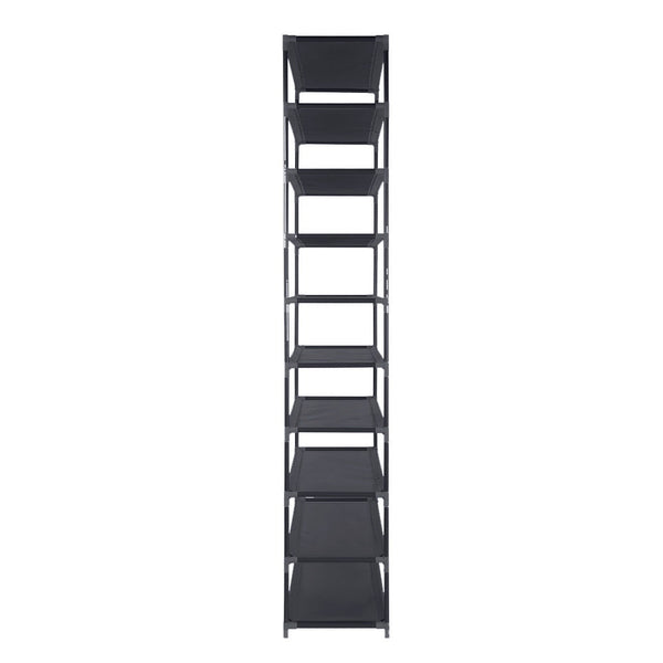 Artiss Shoe Rack 10 Tier (50 Pair) Shoes Organiser Diy Stackable Organizer Storage Shelf Stand Holder Portable Wardrobe Black Shoe Racks